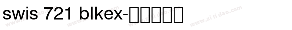 swis 721 blkex字体转换